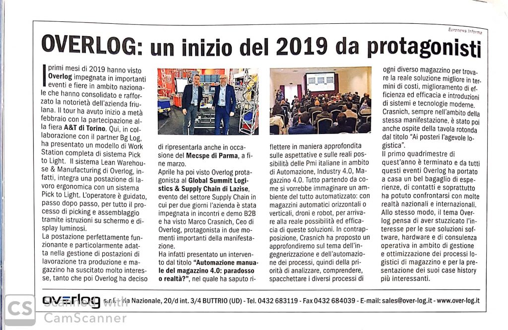 Blog e News: Overlog un inizio 2019 da protagonisti