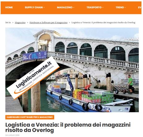 Blog e News: Logistica a Venezia Overlog